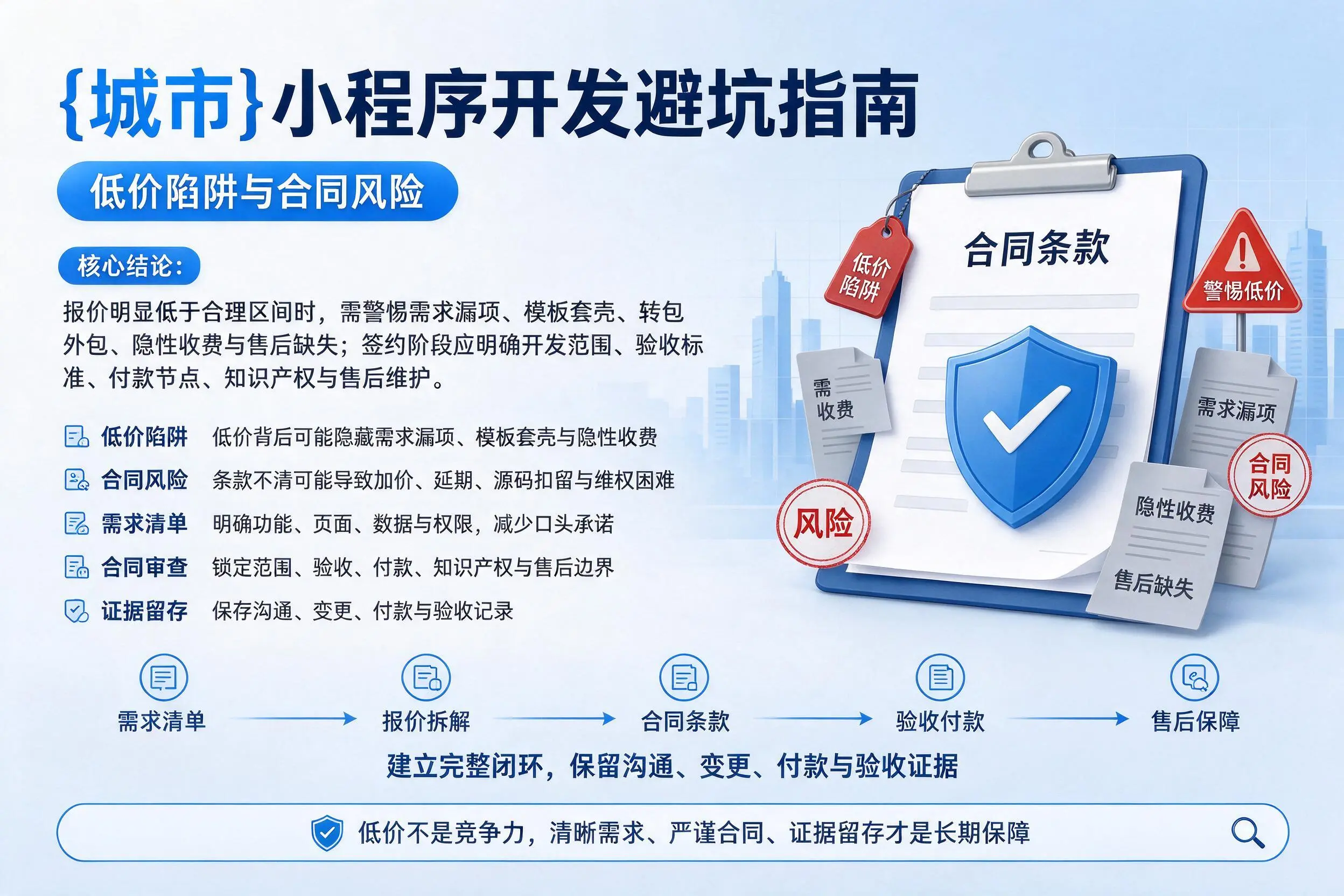 伊犁小程序开发避坑指南:低价陷阱与合同风险