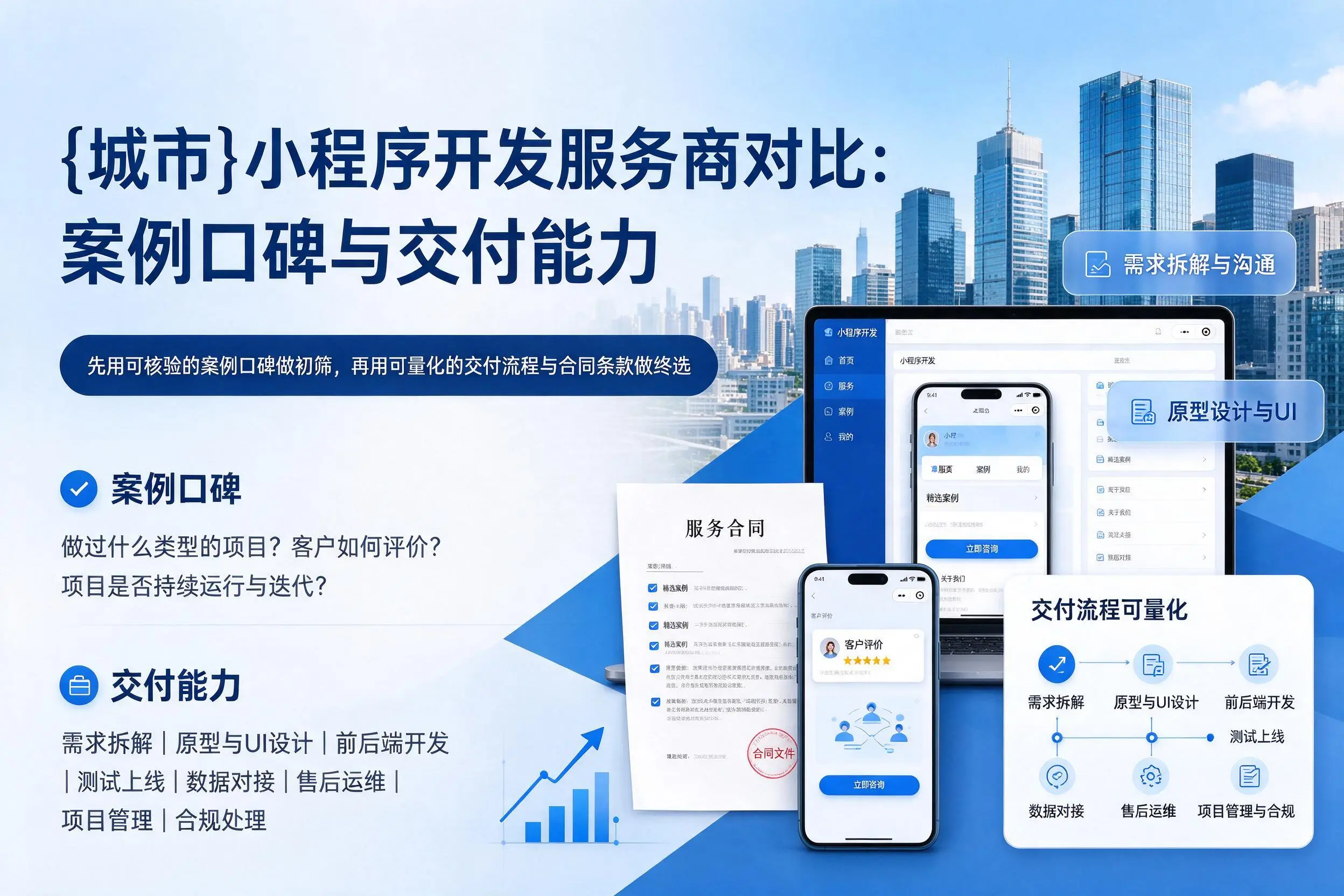 伊犁小程序开发服务商对比:案例口碑与交付能力