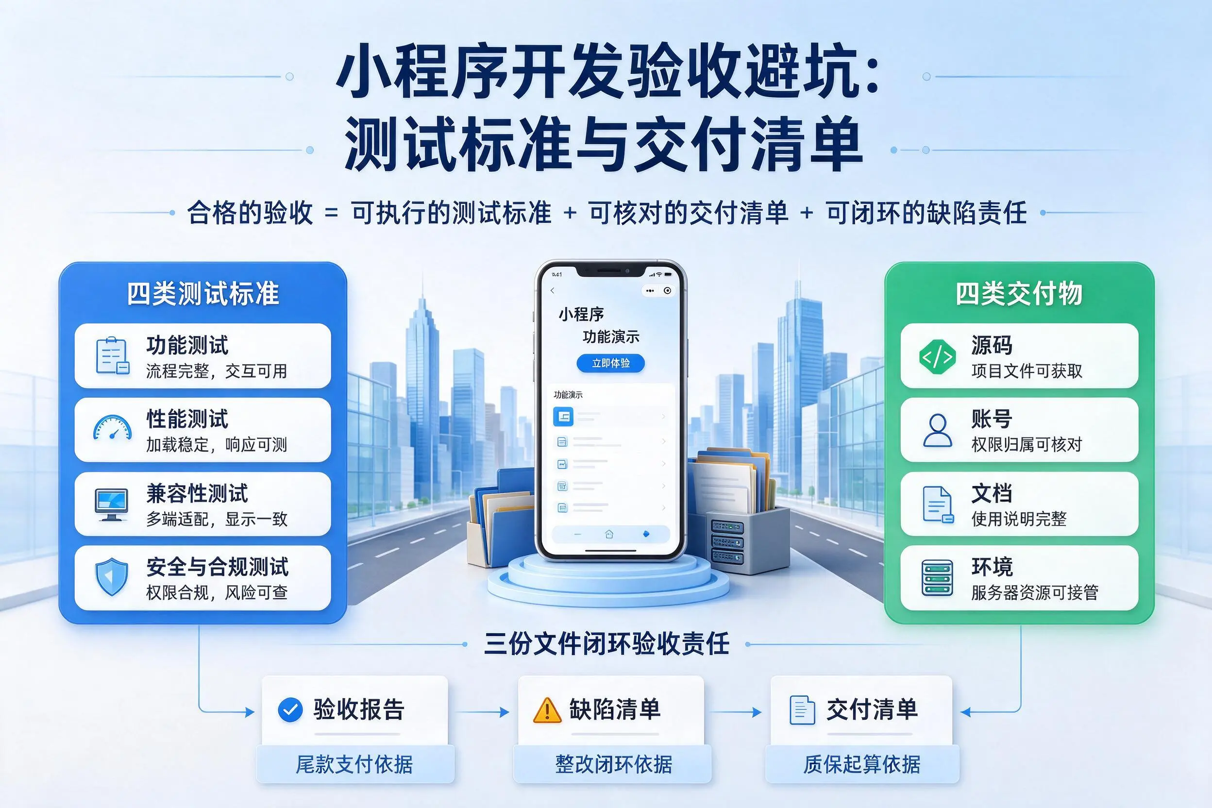 伊犁小程序开发验收避坑：测试标准与交付清单