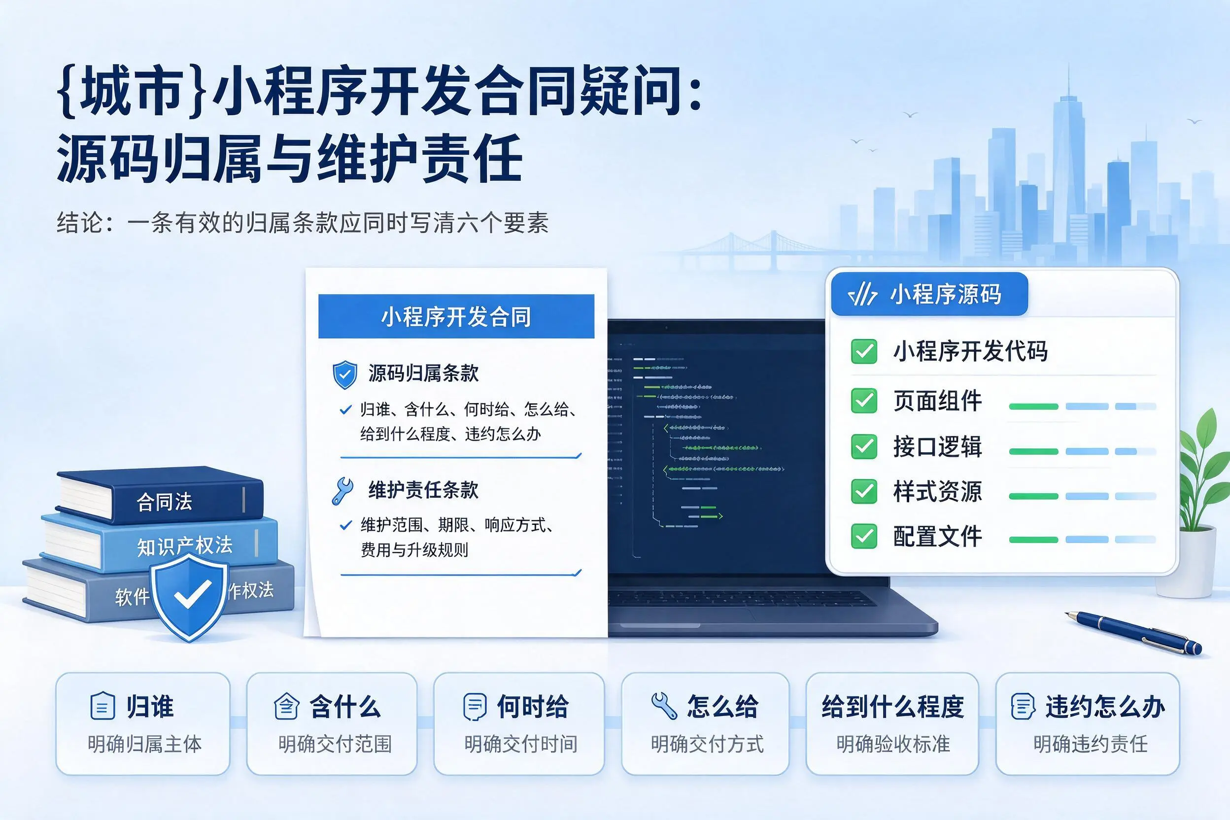 伊犁小程序开发合同疑问：源码归属与维护责任