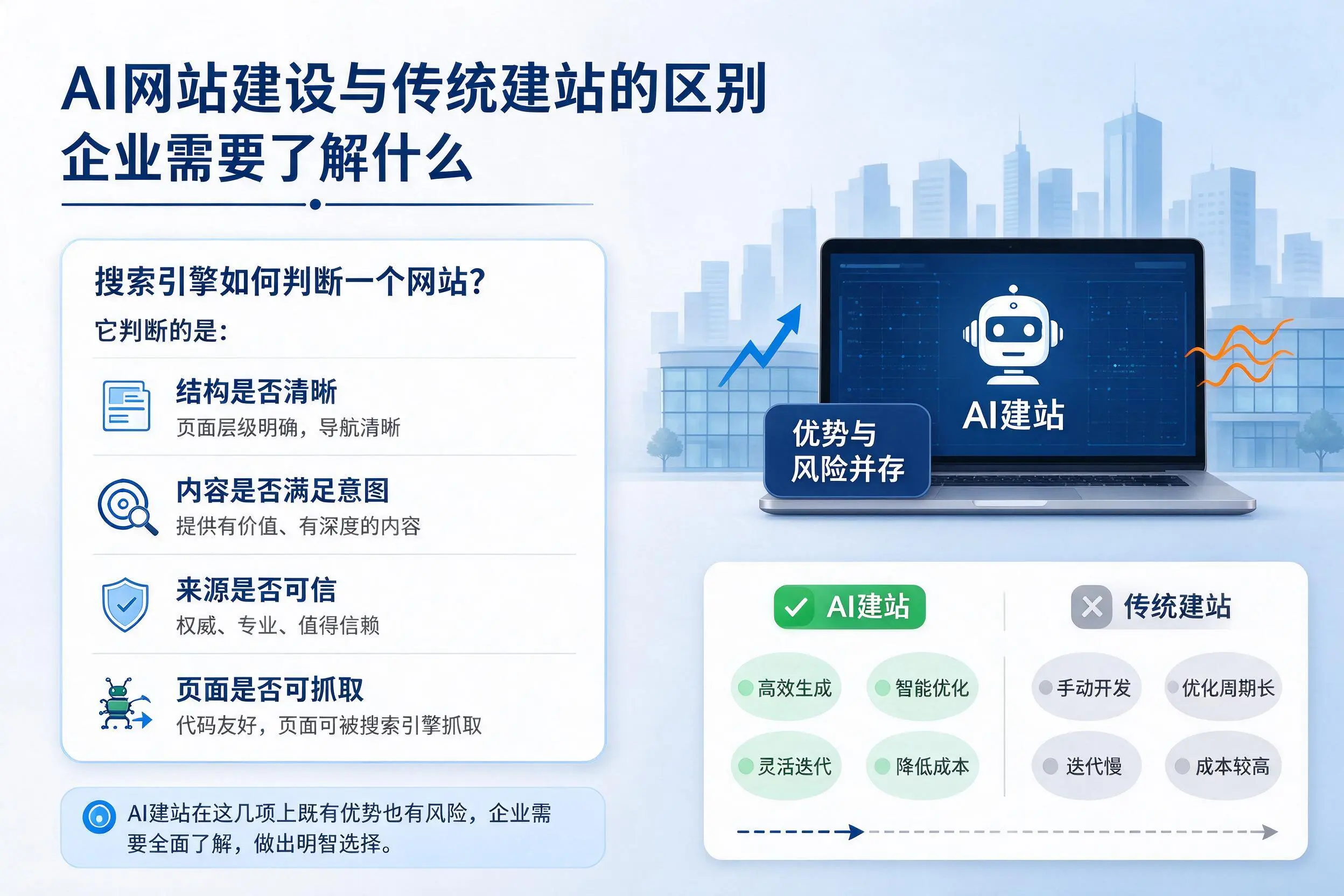 AI网站建设与传统建站的区别,伊犁企业需要了解什么