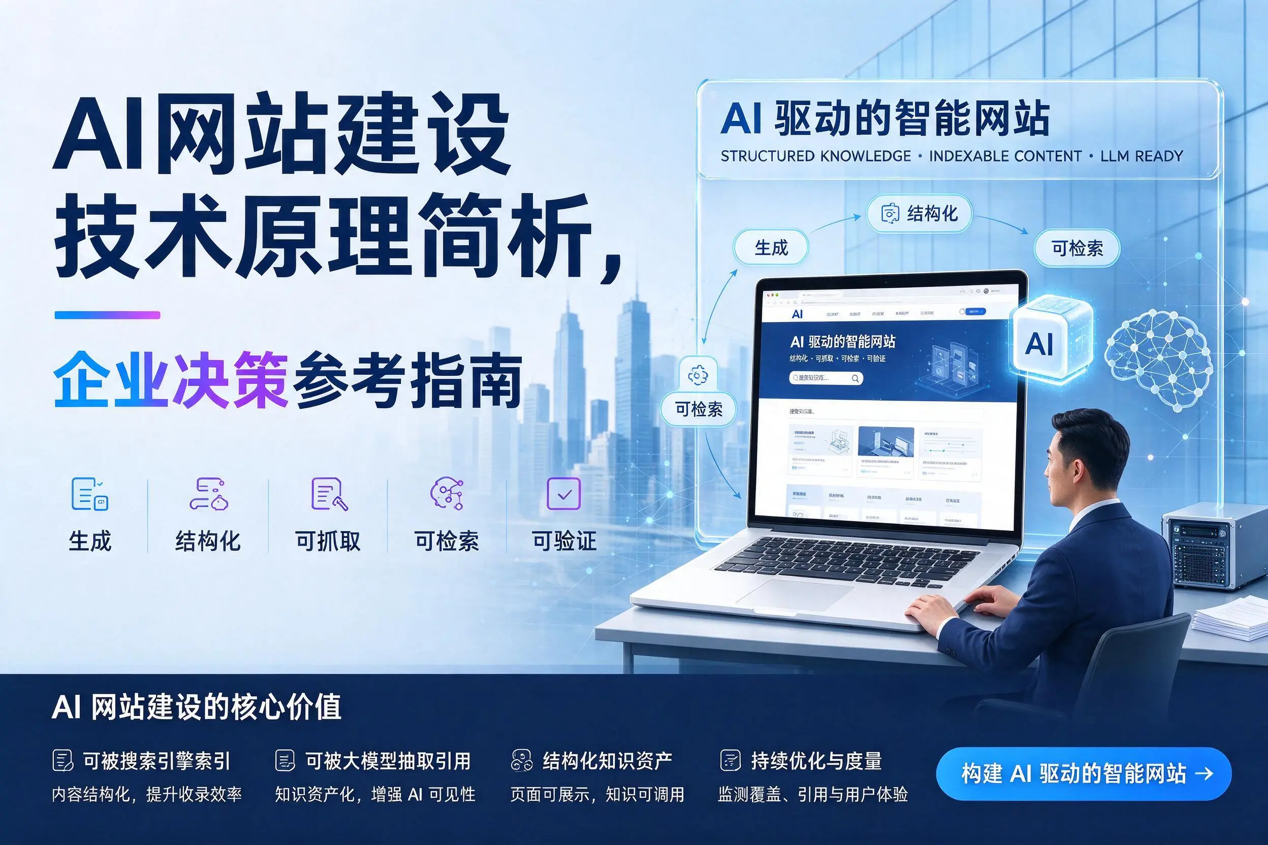 AI网站建设技术原理简析,伊犁企业决策参考指南
