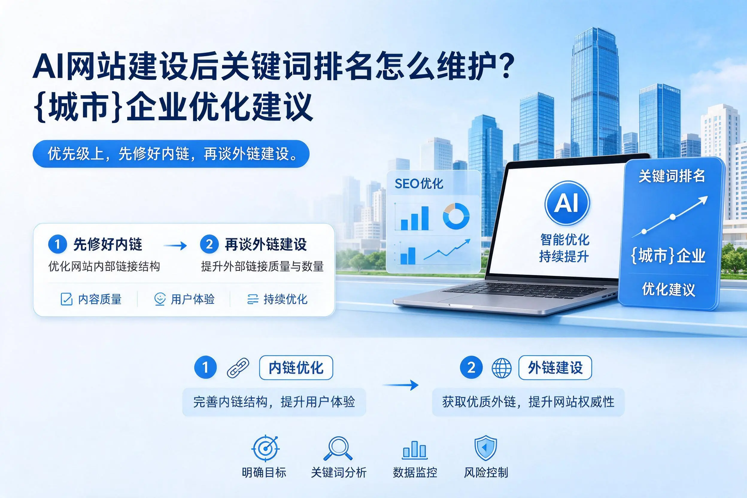 AI网站建设后关键词排名怎么维护？伊犁企业优化建议
