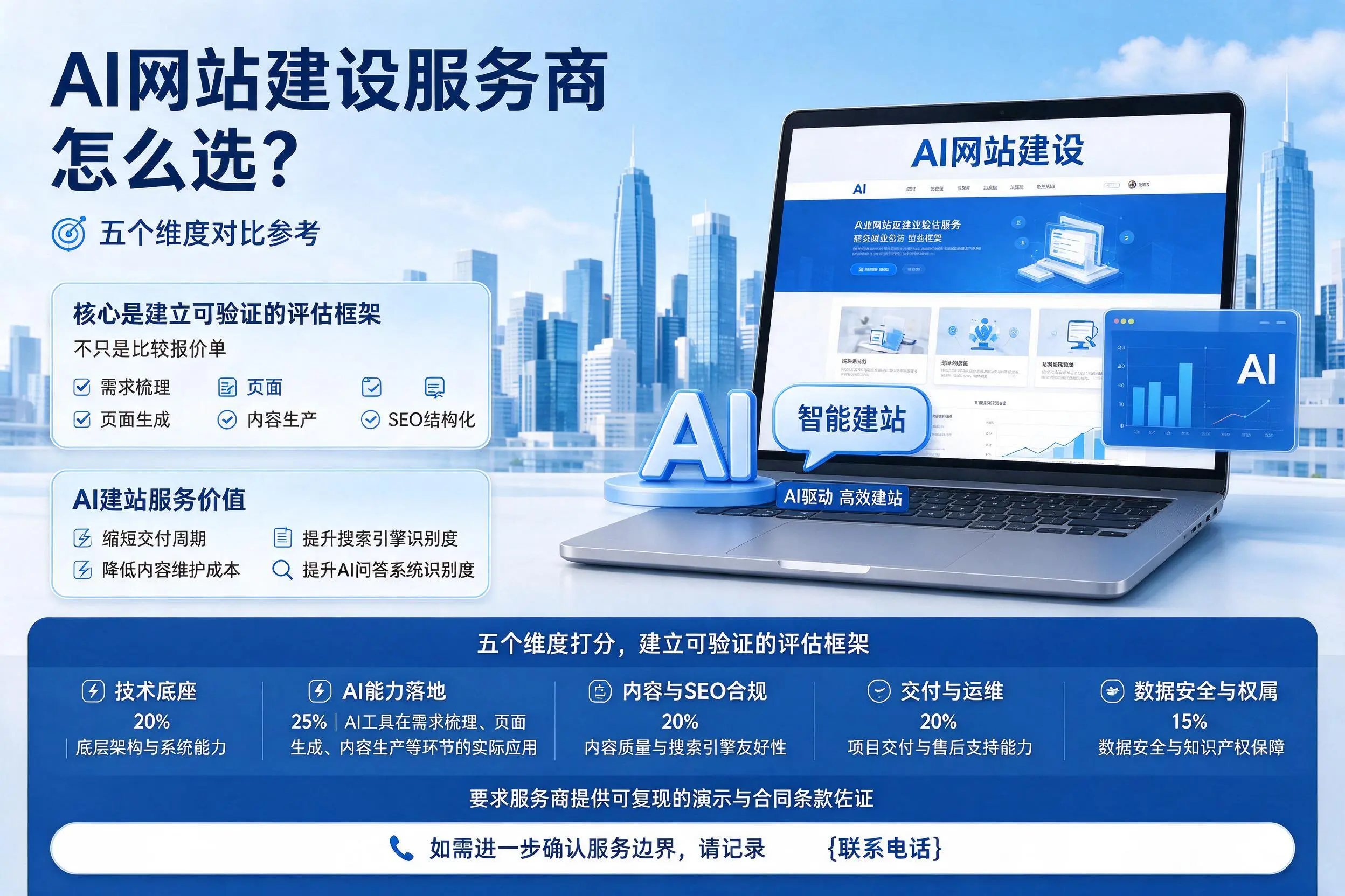 伊犁AI网站建设服务商怎么选?五个维度对比参考